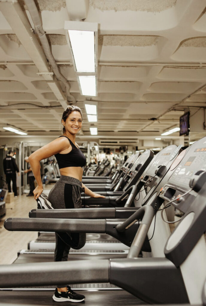 Girl on the treadmill