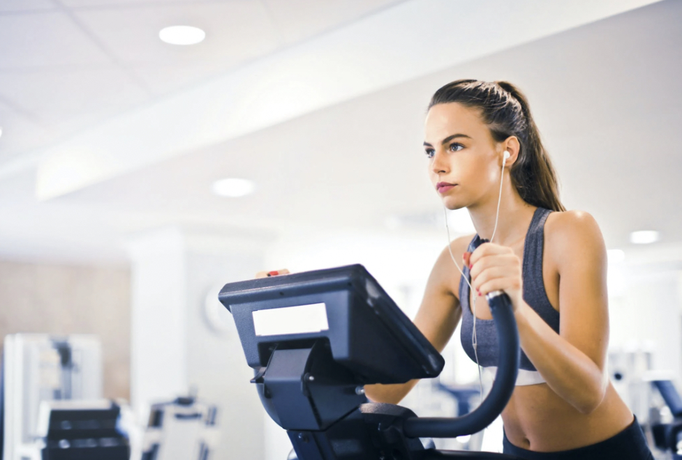 Girl on the treadmill