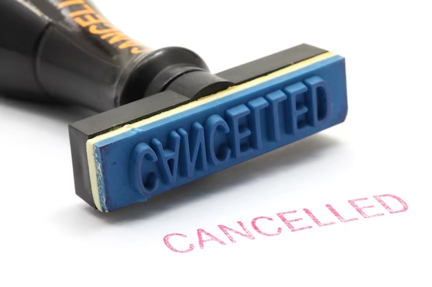 Print that says cancel